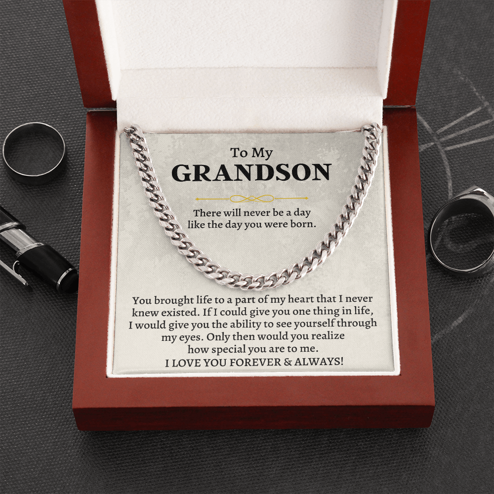 Jewelry To My Grandson - Part Of My Heart - Gift Set - SS150