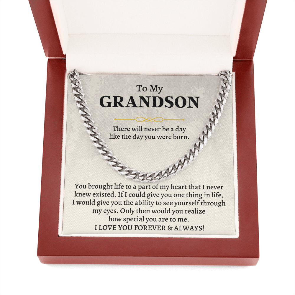 Jewelry To My Grandson - Part Of My Heart - Gift Set - SS150