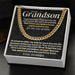 Jewelry To My Grandson - Personalized - Rest Of Mine - Gift Set - SS330