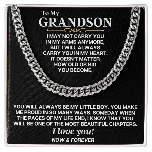 Jewelry To My Grandson - You Make Me Proud - Gift Set - SS270GS