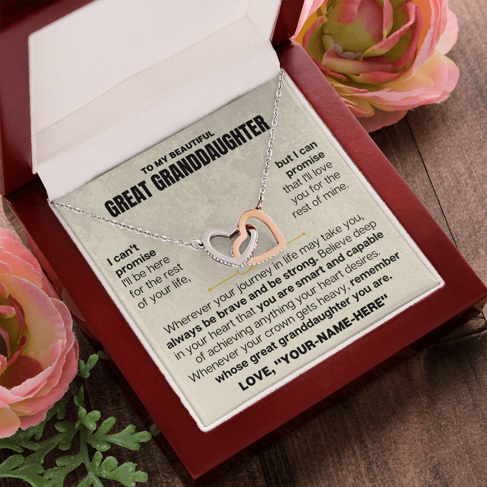 Jewelry ❤️ To My Great Granddaughter - personalized Beautiful Gift Set - SS117V8
