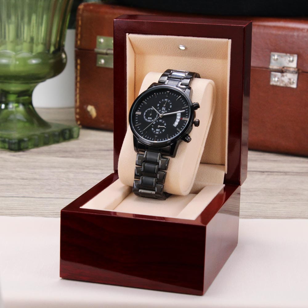 Jewelry To My Groom - Engraved Premium Watch - SS166-GR
