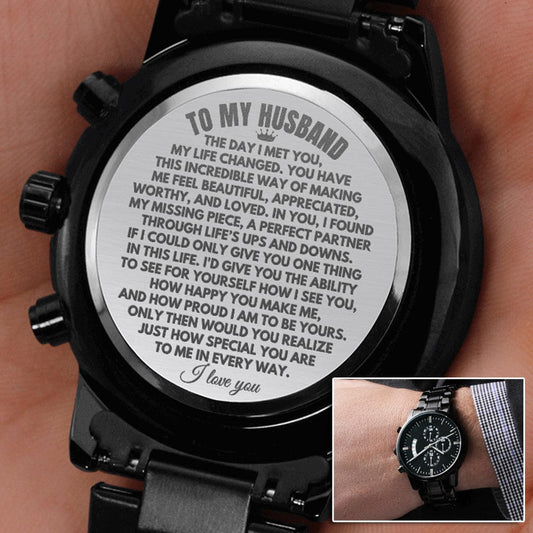 Jewelry To My Husband - Engraved Premium Watch - SS222