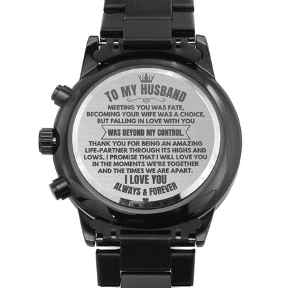Jewelry To My Husband - Engraved Premium Watch - SS343