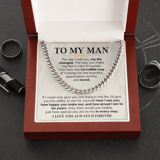 Jewelry To My Man - Cuban Link - Special Gift Set - SS166