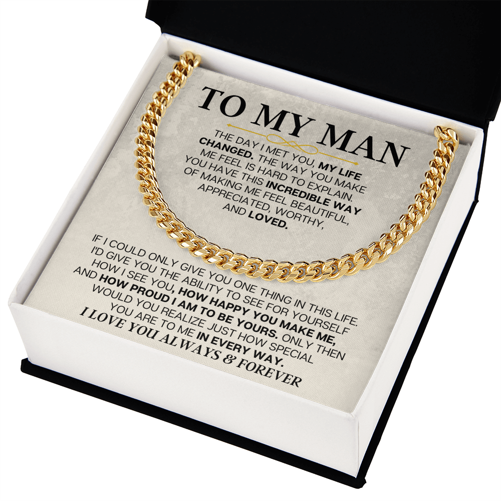 Jewelry To My Man - Cuban Link - Special Gift Set - SS166V2