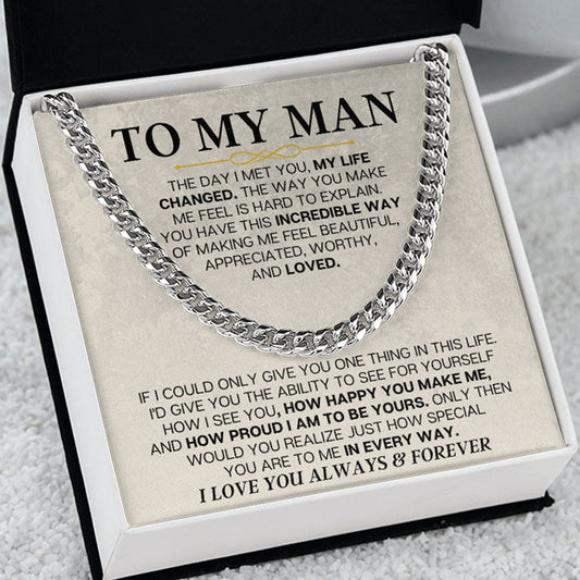 Jewelry To My Man - Cuban Link - Special Gift Set - SS166V2