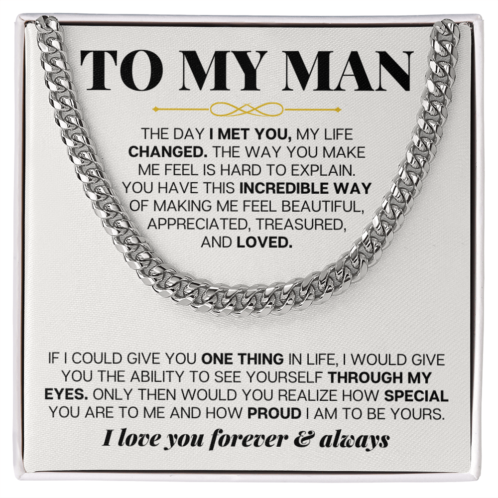 Jewelry To My Man - Cuban Link - Special Gift Set - SS257