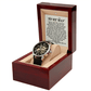 Jewelry To My Man - Premium Automatic Openwork Watch - Gift Set - SS246