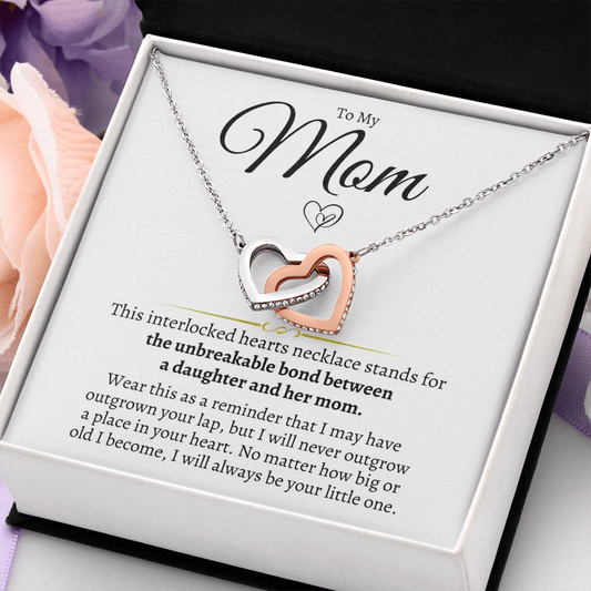 Jewelry To My Mom - Daughter - Interlocked Hearts Gift Set - SS102