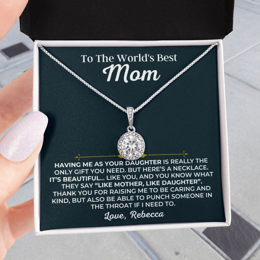 Jewelry To My Mom - From Daughter - Beautiful Gift Set - SS431