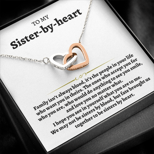Jewelry To My Sister-by-heart - Interlocked Hearts Gift Set - SS79