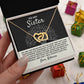 Jewelry To My Sister - Interlocked Hearts Gift Set - SS389