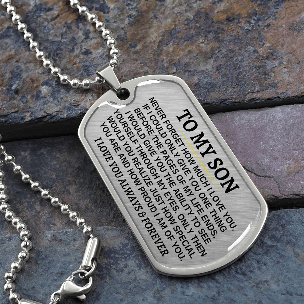 Jewelry To My Son - Beautiful Love Tag - SS297