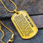 Jewelry To My Son - Beautiful Love Tag - SS297