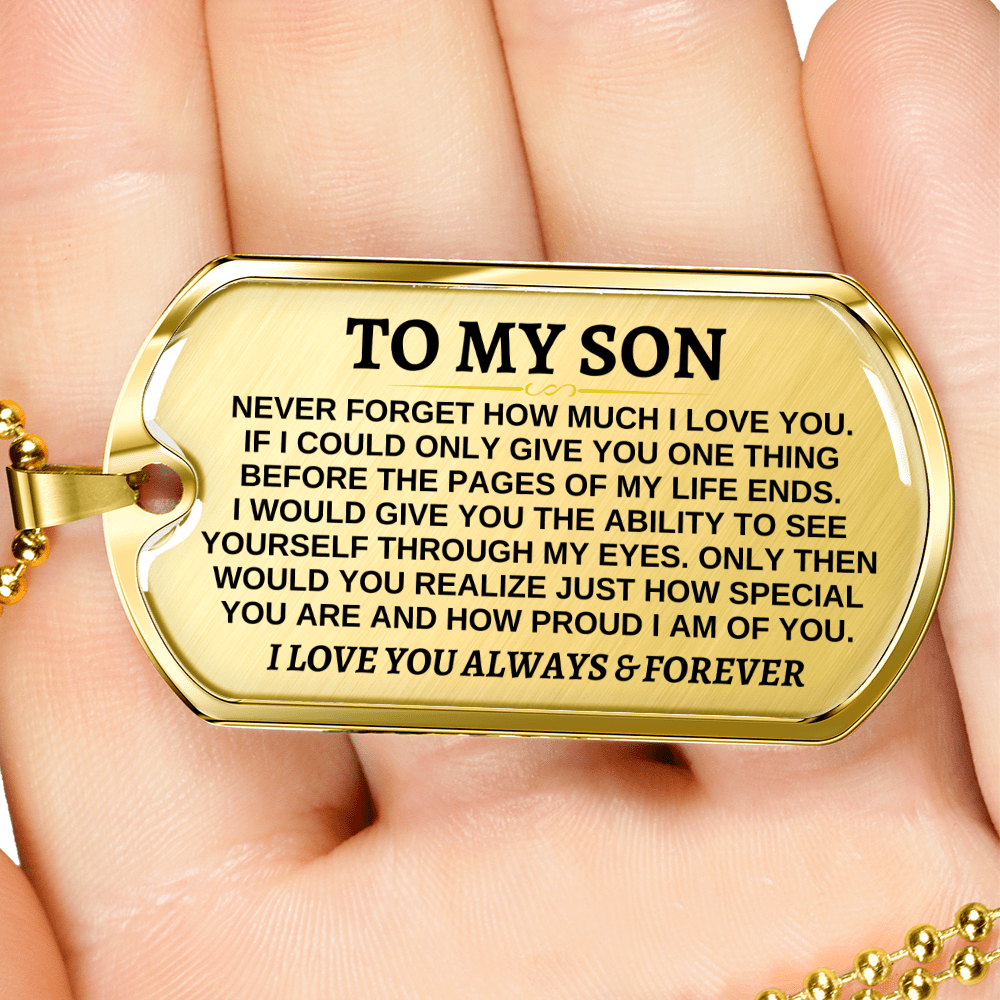 Jewelry To My Son - Beautiful Love Tag - SS297