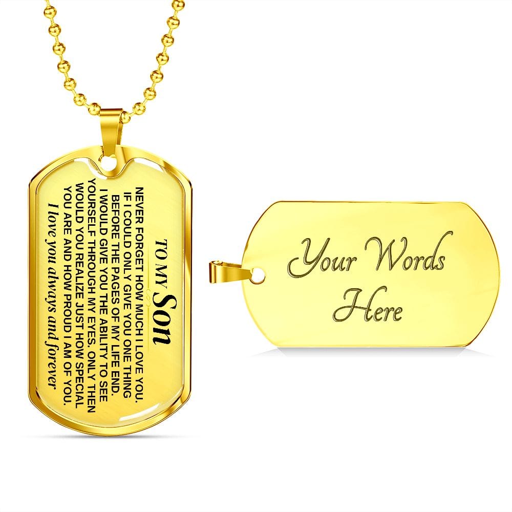 Jewelry To My Son - Beautiful Love Tag - SS297V2