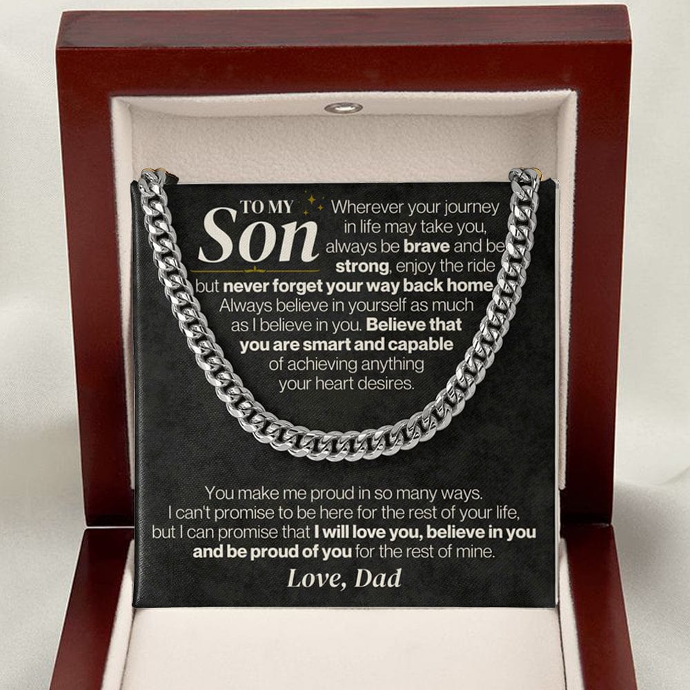 Jewelry To My Son - Dad - Never Forget Your Way Back Home - Gift Set - SS328D