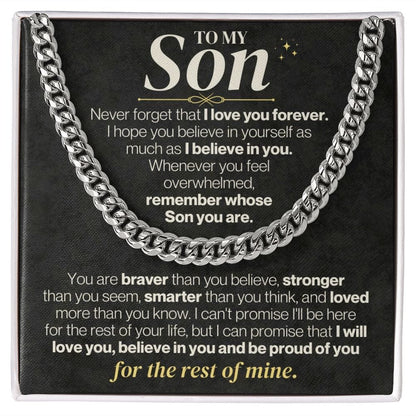 Jewelry To My Son - I Love You Forever - Gift Set - SS331