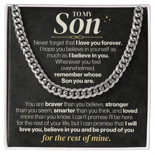 Jewelry To My Son - I Love You Forever - Gift Set - SS331