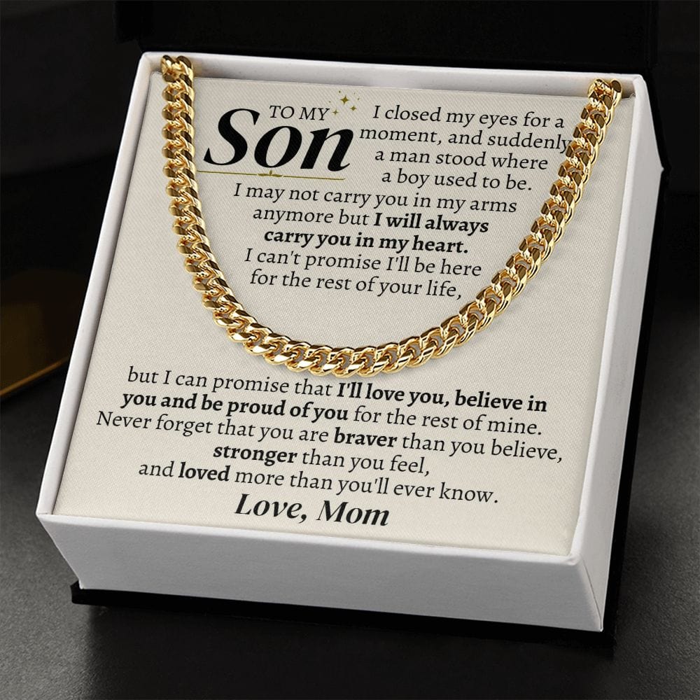 Jewelry To My Son - I May Not Carry In My Arms Anymore - Gift Set - SS329