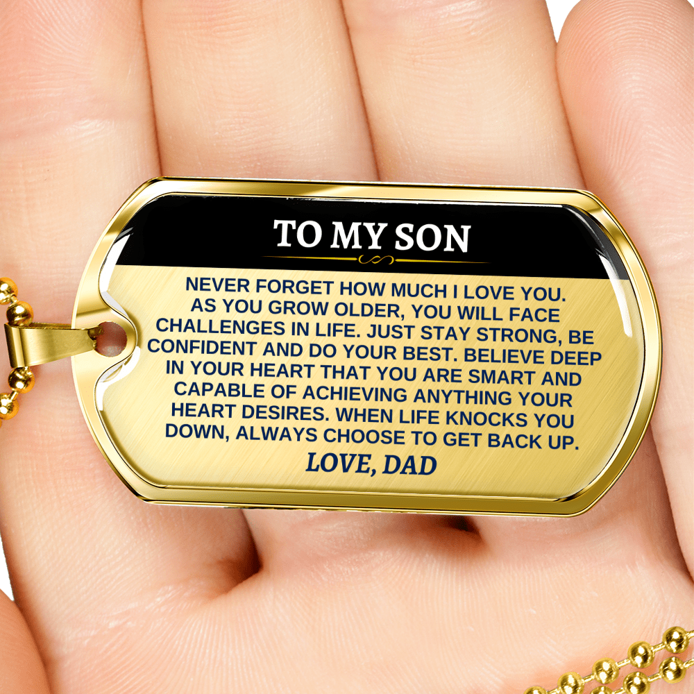 Jewelry To My Son - Love, Dad - Love Tag - SS290D