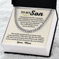 Jewelry To My Son - Love Mom - Forever Linked Gift Set - SS449