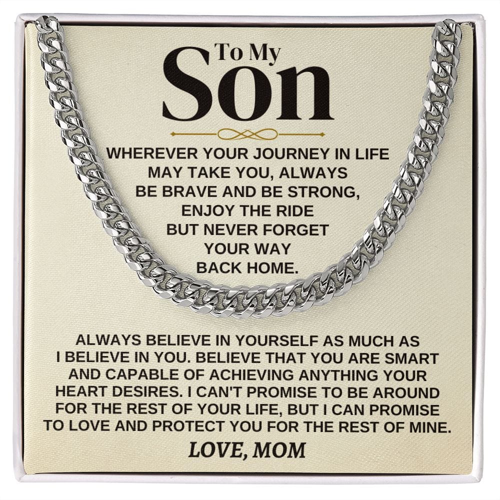 Jewelry To My Son - Love Mom - Gift Set - SS319