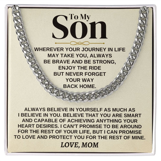 Jewelry To My Son - Love Mom - Gift Set - SS319