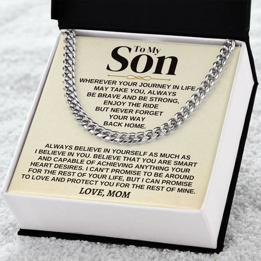 Jewelry To My Son - Love Mom - Gift Set - SS319