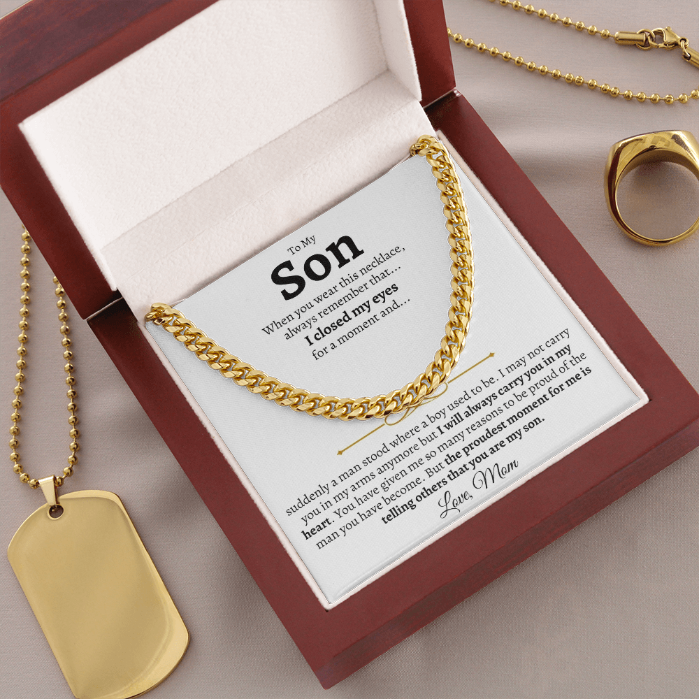 Jewelry To My Son - Love, Mom - Gift Set - SS42