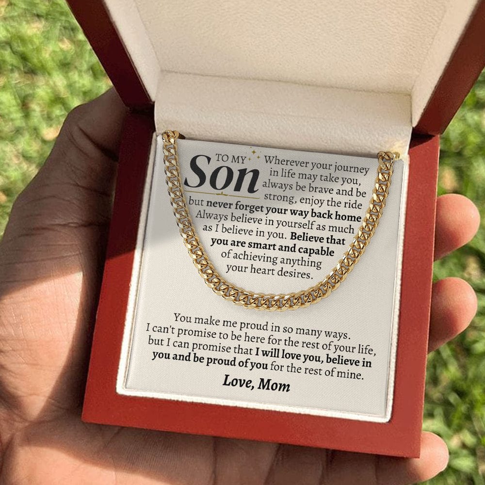 Jewelry To My Son - Never Forget Your Way Back Home - Gift Set - SS328