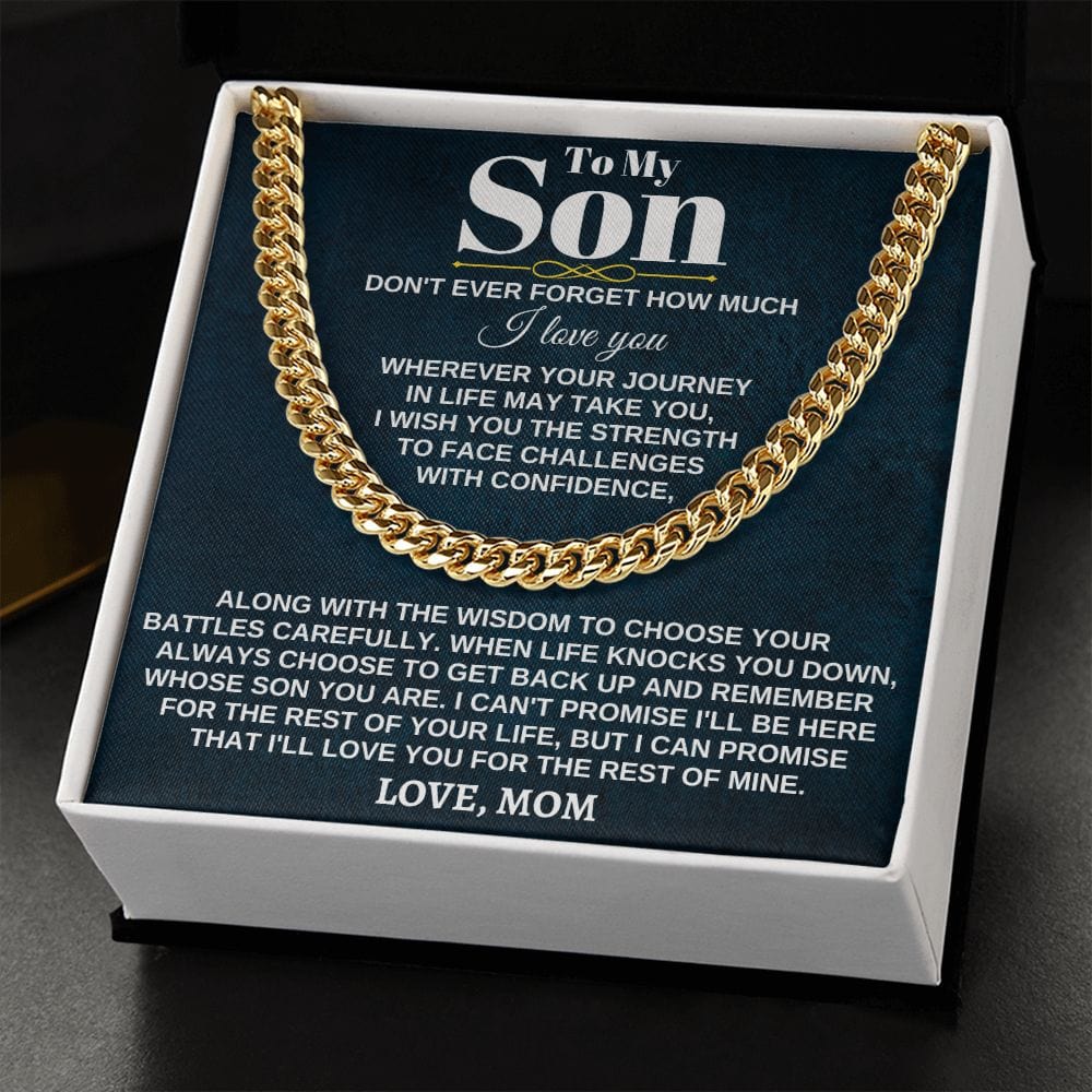 Jewelry To My Son - Wherever Your Journey - From Mom - Dad - Gift Set - SS285