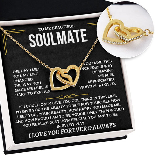 Jewelry To My Soulmate - 18k Interlocked Hearts Gift Set - SS162SM