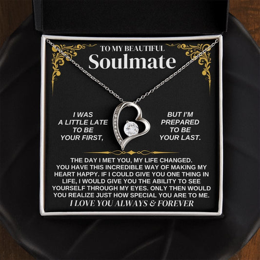 Jewelry To My Soulmate - Forever Love Necklace Gift Set - SS338V2