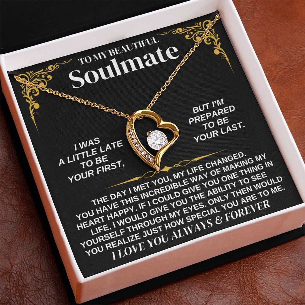 Jewelry To My Soulmate - Forever Love Necklace Gift Set - SS338V2