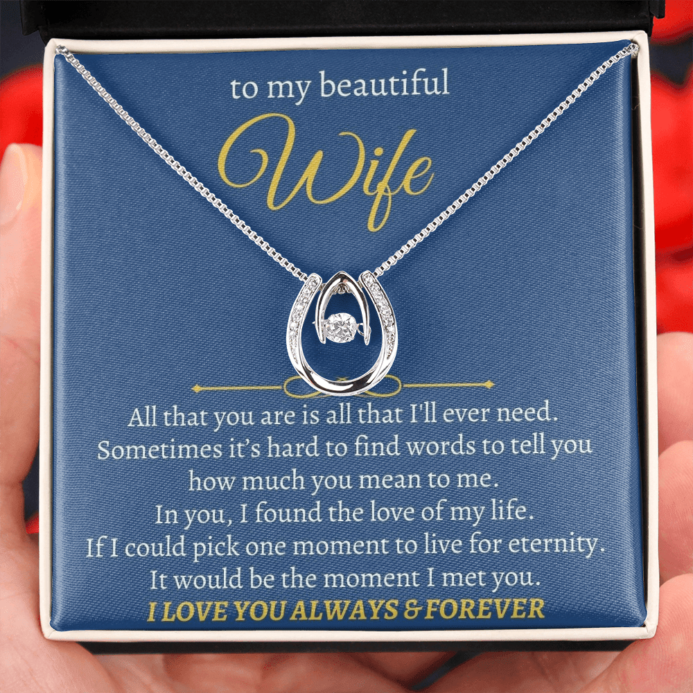 Husband To Wife Gift Forever & Always Yours Message Box + Infinity 3  Necklace | eBay