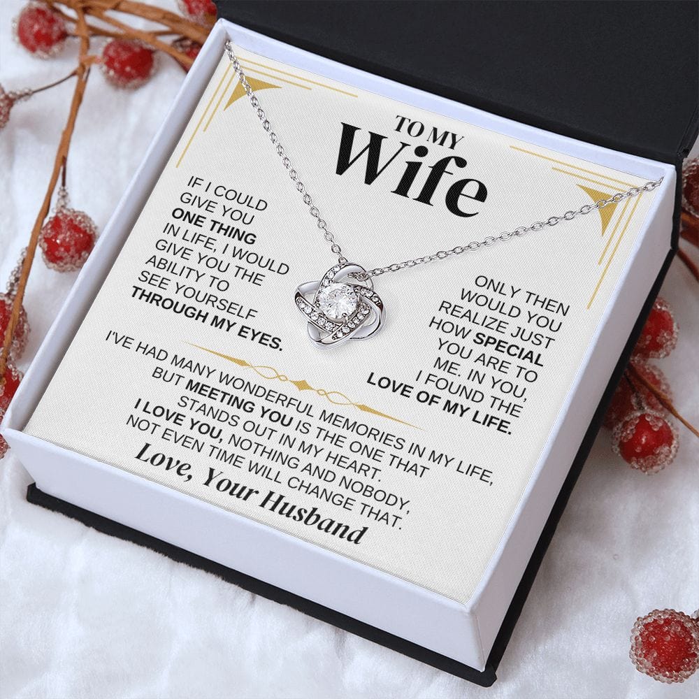 Jewelry To My Wife - Love Knot Gift Set - SS286