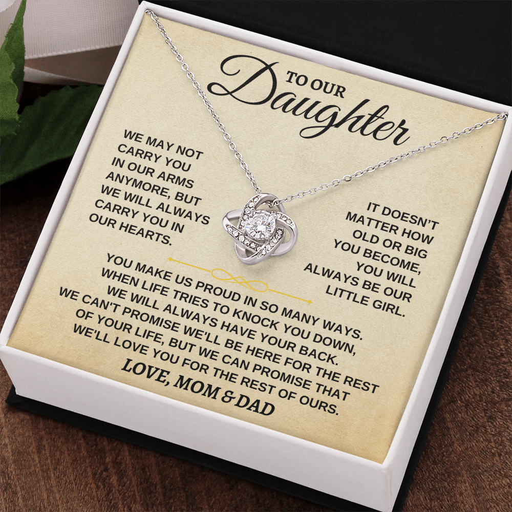 Jewelry To Our Daughter - Love Mom & Dad - Necklace Gift Set - SS271MD