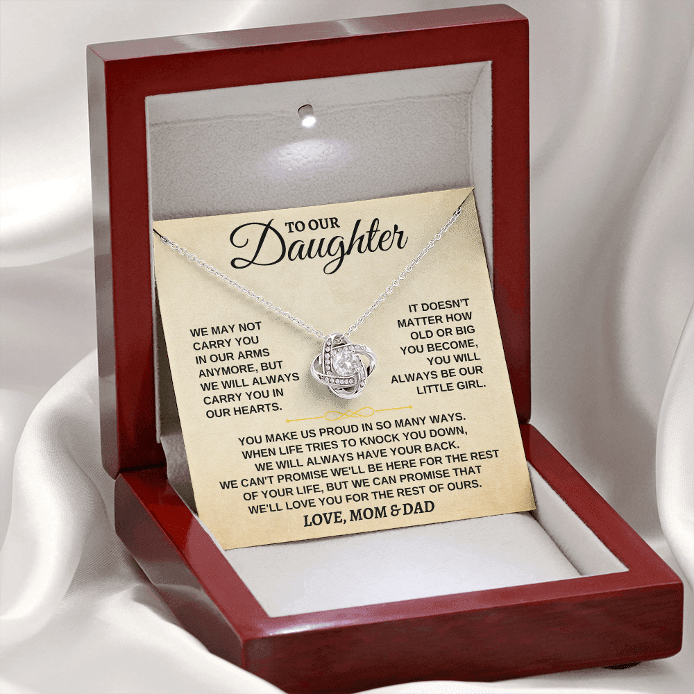 Jewelry To Our Daughter - Love Mom & Dad - Necklace Gift Set - SS271MD
